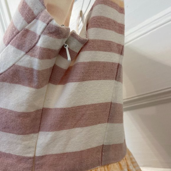 Mara Hoffman Sand Stripe Button Up Midi Dress - Picture 9 of 9